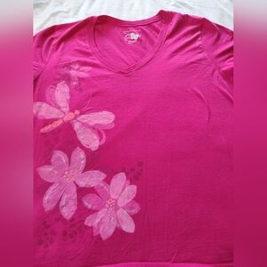 Just My Size Ladies Pullover Top. Size 3X (22W/24W). Short Sleeves.